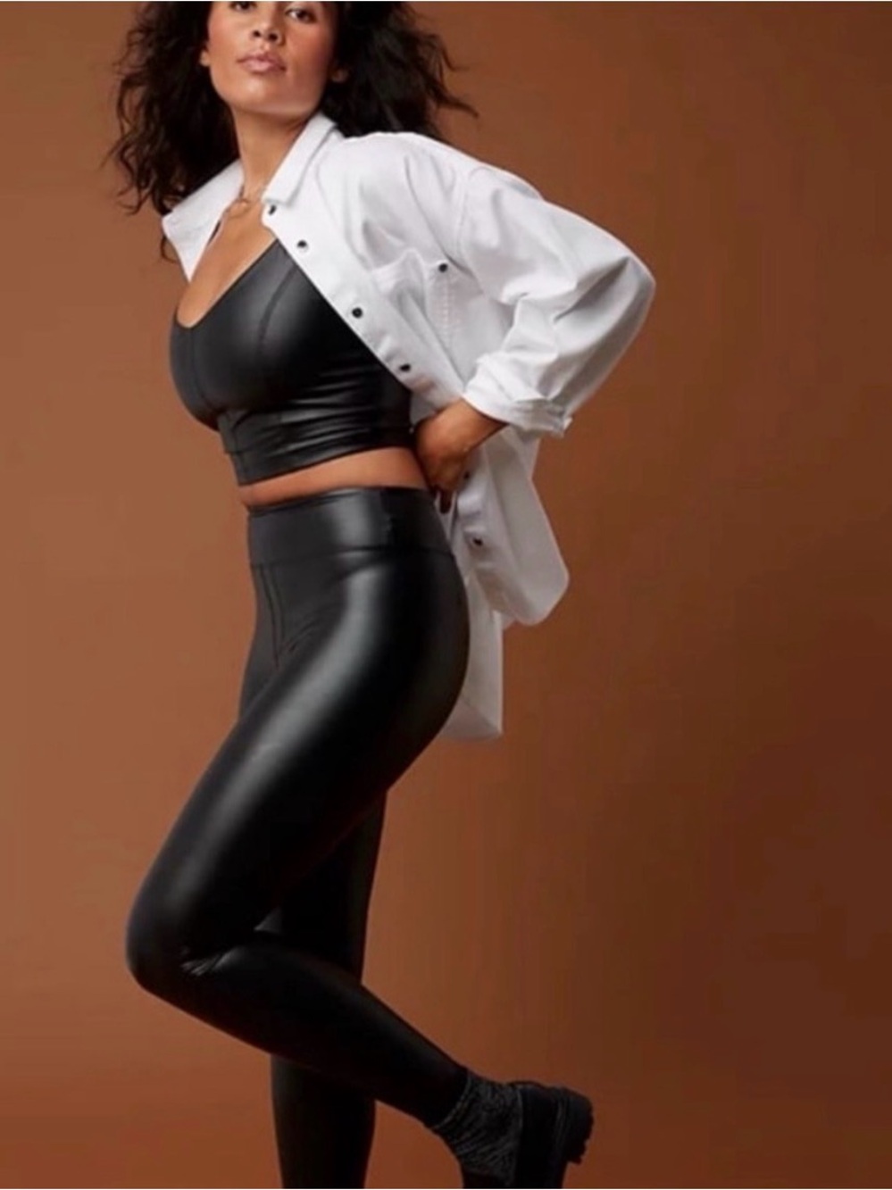 aerie Black REAL LUXE High-Rise Leggings